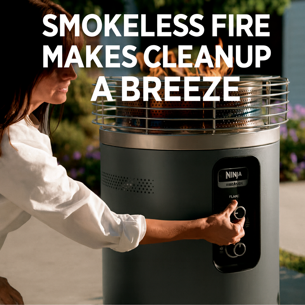 HearthGlow™ – Outdoor Propane Heater & Smokeless Fire Pit