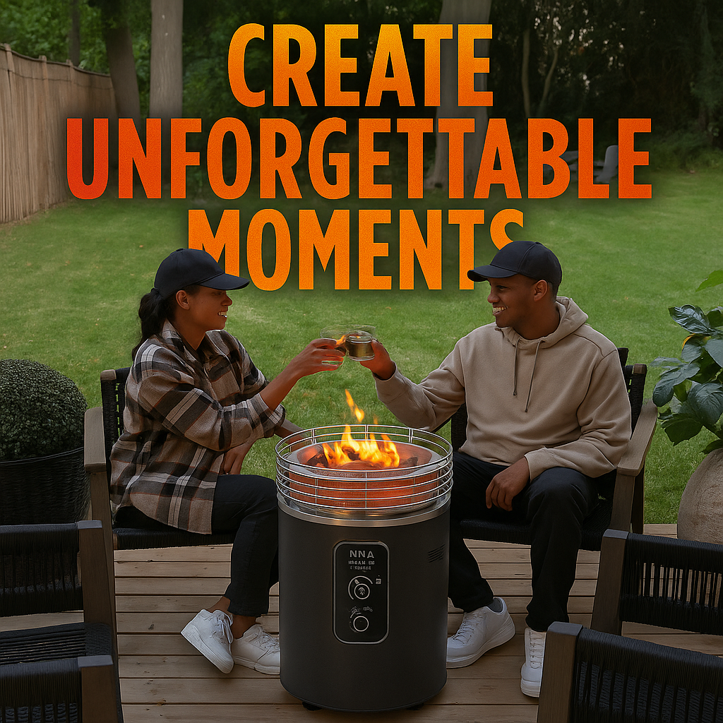 HearthGlow™ – Outdoor Propane Heater & Smokeless Fire Pit