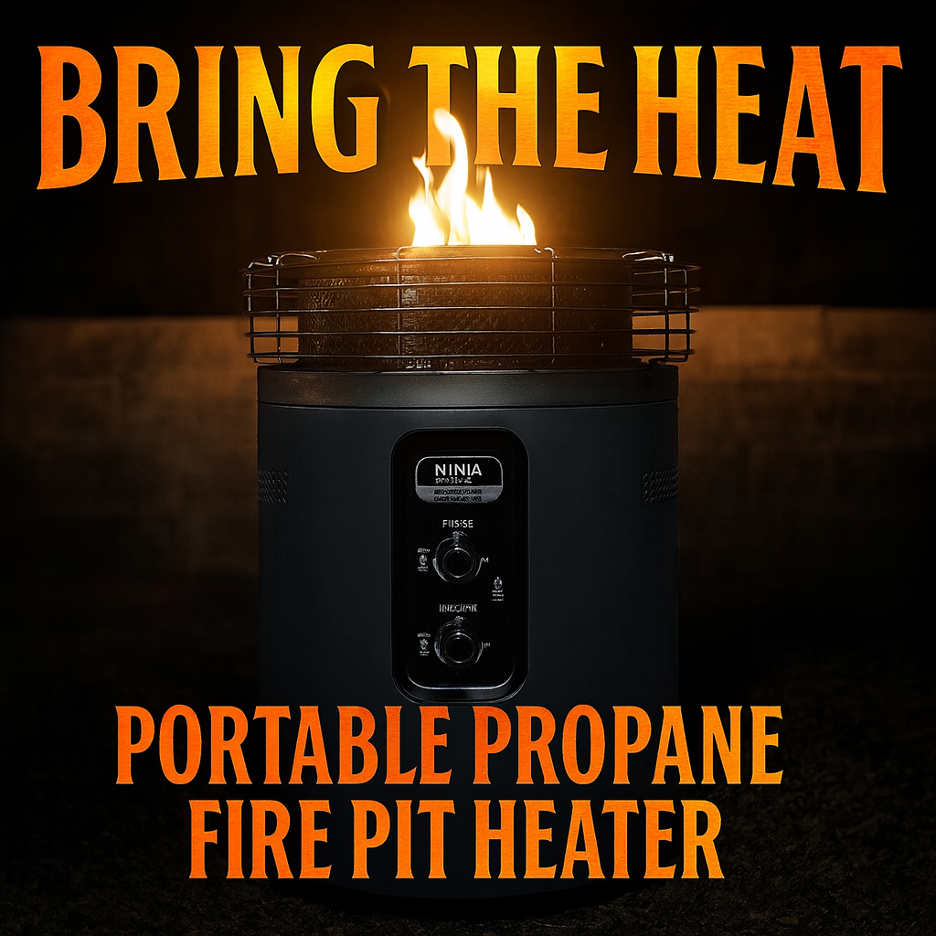 HearthGlow™ – Outdoor Propane Heater & Smokeless Fire Pit