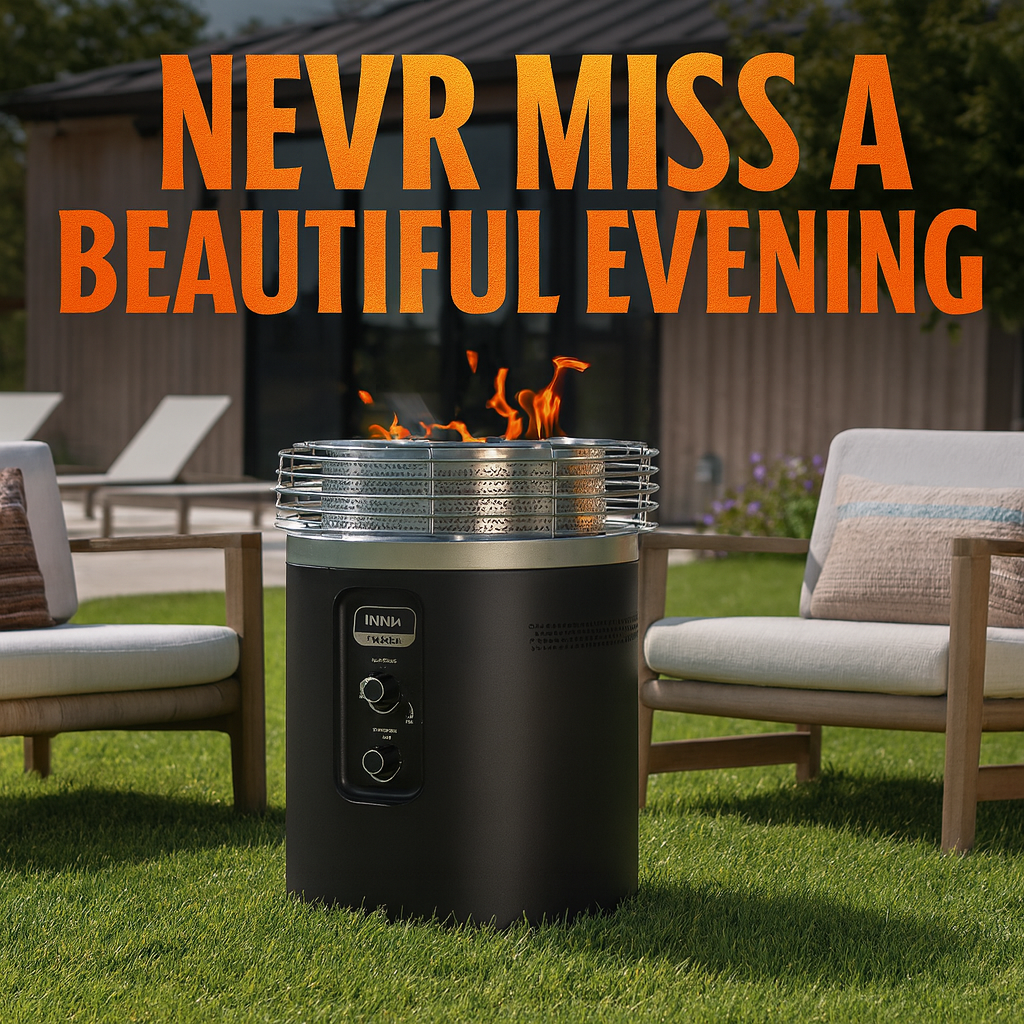 HearthGlow™ – Outdoor Propane Heater & Smokeless Fire Pit